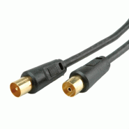 Câble d'antenne TV &gt;100dB M/F, noir, 3,0m