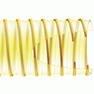 Gaine WINDFLEX 805 PU - Couronne de 10 m, Transparent, 305 mm