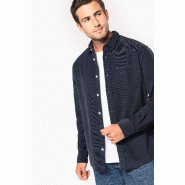 Chemise manches longues en velours homme -  Réf: K599