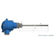 Thermocouple avec tête de raccordement Ajouré avec raccord fixe - TH23