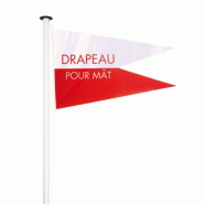 Drapeau personnalisé pour Mât Classique (forme double pointe)