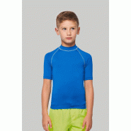 T-shirt technique à manches courtes avec protection anti-UV enfant -  Réf: PA4008