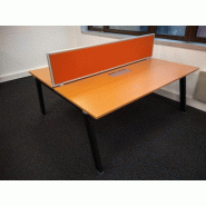 Bureau Bench Steelcase d'occasion - 140x80 cm par position - structure en acier