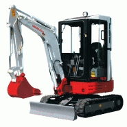 Mini Pelle Takeuchi TB 23R - 2415 kg, Profondeur de Fouille 2560 mm, Moteur Yanmar 3 Cylindres