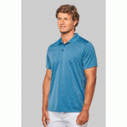 Polo chiné manches courtes - 100% polyester - Réf: PA496 - PROACT