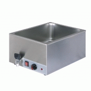 Bain-marie de table électrique avec robinet de vidange - 1 cuve gn 1/1 h=150 mm - 4042