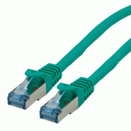 Cordon ROLINE S/FTP(PiMF) Cat.6A / 10 Gigabit, LSOH, Component Level, vert, 10 m