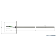 Thermocouple avec tête de raccordement Interchangeable avec sortie fils - TI00