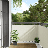 Vidaxl écran d'intimité de jardin blanc 400x90 cm pvc 4005453