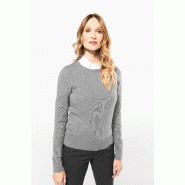 Pull Supima col rond  femme -  Réf: PK901