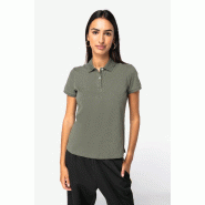 Polo écoresponsable maille piquée femme -  Réf: NS208