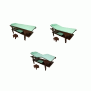 Table fixe en bois luxe moorea 3 bl verte