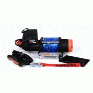 Treuil electrique powerwinch 2720 kg 12v corde synthétique bleu