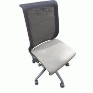 Fauteuil ergonomique Steelcase - Think sans accoudoirs d'occasion - tissu gris ou beige