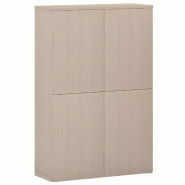 Armoire de rangement 4 portes fermeture à poussoir hauteur 158 cm (4 largeurs au choix) So Madrid