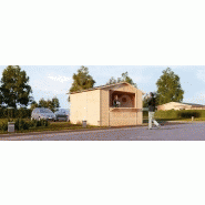 Kiosque en panneaux 10.7m² (3x3.57)