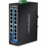 TRENDnet TI-G162 Switch Rail DIN Gigabit industriel à 16 ports