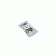 Sachet plastique zip - 3 bandes de marquage, fermeture pression