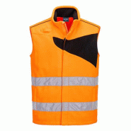 Gilet sans Manches - Polaire Haute-Visibilité - PW231 - Portwest - Orange/Noir