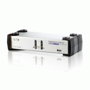 Aten cs1742 switch kvm 2 ports, dualview vga, usb, usb-hub, audio