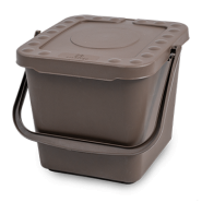 Seau de compostage - 7L plein marron - couvercle amovible