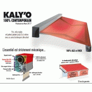 Store banne coffre KALY'O - Dimensions de 2130 à 6000 mm - Motorisation SOMFY