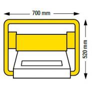 Arceau urbain priva park - groupe rms - solaire - encombrement arceau en haut : h 520 x l 520 x l 700 mm