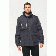 Parka workwear manches amovibles homme -  Réf: WK6106