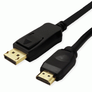 Value câble displayport dp - uhdtv, m/m, noir, 5 m