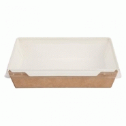 Fa376 - barquettes en carton recyclables avec couvercle - colpac fuzione - 140(h) x 190(l) x 45(p) mm - 1000ml