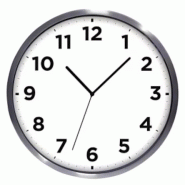 Horloge extérieur 35cm - coloris gris métal