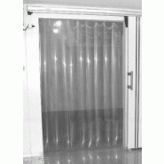 Porte à lanières / transparente / lanières fixes / isolation thermique / 1090 x 2880 mm