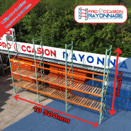 Lot de rayonnage - Hauteur 5 500mm, Longueur 10 500mm, Profondeur 1 000mm - Manulab