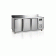 Desserte réfrigérée négative 3 portes TEFCOLD GN1/1 Inox AISI304 -10°C à -20°C 402L avec groupe logé tropicalisé