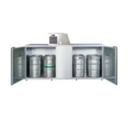 Frigo fût de stockage pour 10 kegs - Set, acier inoxydable