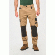 Pantalon de travail bicolore homme - Réf: WK742 - WK. Designed To Work - 65% polyester / 35% coton