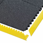 Tapis antifatigue - Tapis de Soudage - Cushion Ease Solid? GSII® Nitrile FR 856SFR Notrax tapis modulaires Noir