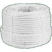 Cordage polyamide conçu à partir de fibres synthétiques en nylon, idéal pour le levage et la manutention - REF : 18200