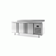 Desserte réfrigérée négative 3 portes adossée INFRICO - Tout inox AISI304 - Monoblock avec évaporateur ventilé - Contrôleur numérique tactile IP65 - Isolation polyuréthane 70mm - Portes à double poignées - Volume net 385 litres - Groupe tropic