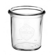 Bocaux en verre WECK droit 140 ml Ø 60mm SANS couvercle ni joint (diam. 60 mm) - WN000072