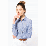 Chemise Oxford manches longues femme -  Réf: K534