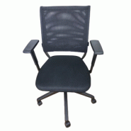 Fauteuil ergonomique Sedus Netwin Noir d'occasion - dossier double résille, assise confortable