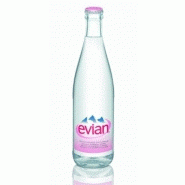 EAU EVIAN - 12 bouteilles de 1 L en verre consigné (consigne de 4