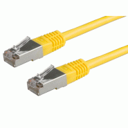 Cordon ROLINE Cat.5e (Classe D) S/FTP AWG26, jaune, 3 m