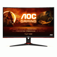 AOC G2 C27G2ZE/BK écran plat de PC 68,6 cm (27&quot;) 1920 x 1080 pixels Full HD LED Noir, Rouge