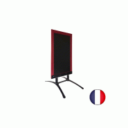 Panneau trottoir avec cadre bois sur piétement design - dimensions 128 cm x 65 cm - Référence : LSTF33A