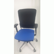 Eurosit - Fauteuil de Bureau d'occasion - Dossier en maille avec support lombaire, inclinaison basculante