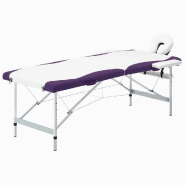 Table de massage pliante 2 zones en bois avec panneau Reiki +