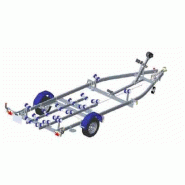 Remorque porte bateau 1200kg multi-rouleaux