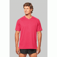 T-shirt de sport manches courtes col v homme -  Réf: PA476